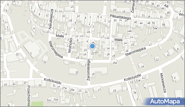 Góra, Żeromskiego Stefana, 11, mapa Góra