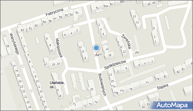 Gorzów Wielkopolski, Żerańska, 16a, mapa Gorzów Wielkopolski
