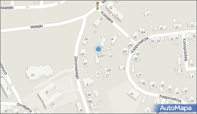 Gorzów Wielkopolski, Żeromskiego Stefana, 3, mapa Gorzów Wielkopolski