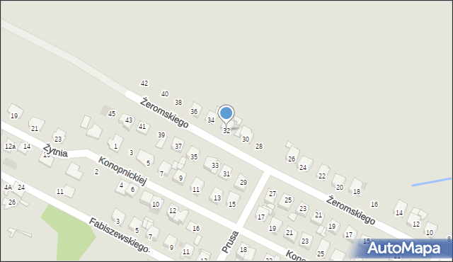 Gostynin, Żeromskiego Stefana, 32, mapa Gostynin