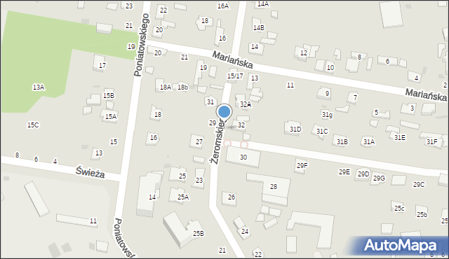 Grodzisk Mazowiecki, Żeromskiego Stefana, 1, mapa Grodzisk Mazowiecki