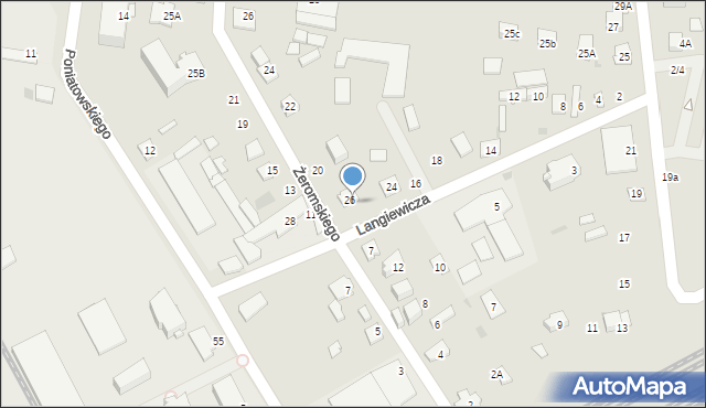 Grodzisk Mazowiecki, Żeromskiego Stefana, 16, mapa Grodzisk Mazowiecki