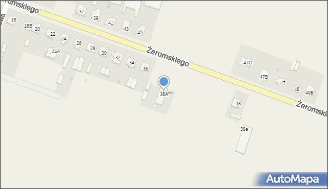 Grudusk, Żeromskiego Stefana, 36A, mapa Grudusk