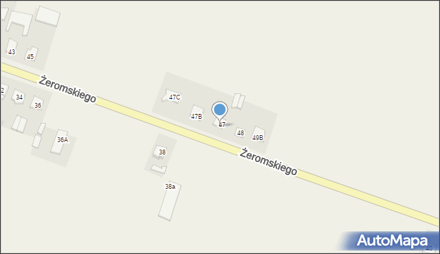 Grudusk, Żeromskiego Stefana, 47A, mapa Grudusk