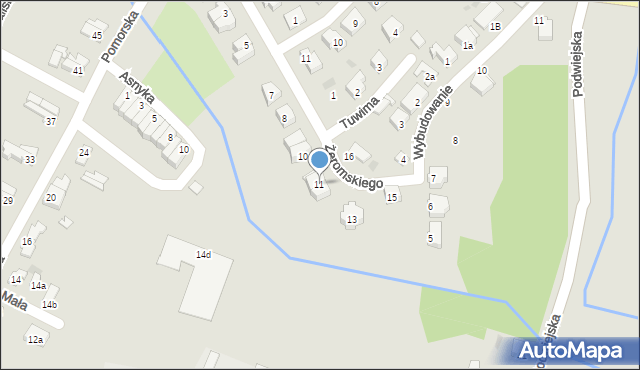 Gryfice, Żeromskiego Stefana, 11, mapa Gryfice