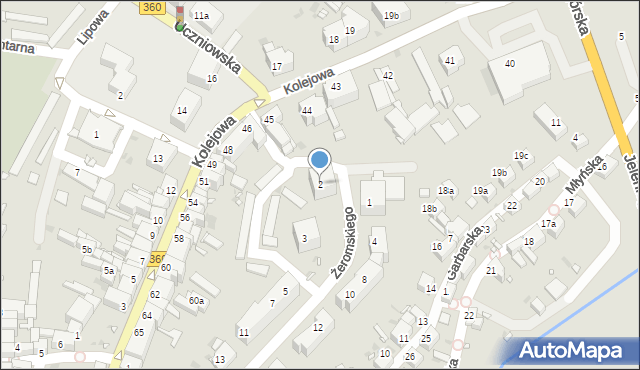 Gryfów Śląski, Żeromskiego Stefana, 2, mapa Gryfów Śląski