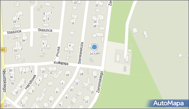 Hajnówka, Żeromskiego Stefana, 17, mapa Hajnówka