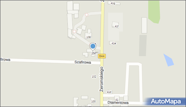 Hrubieszów, Żeromskiego Stefana, 104, mapa Hrubieszów