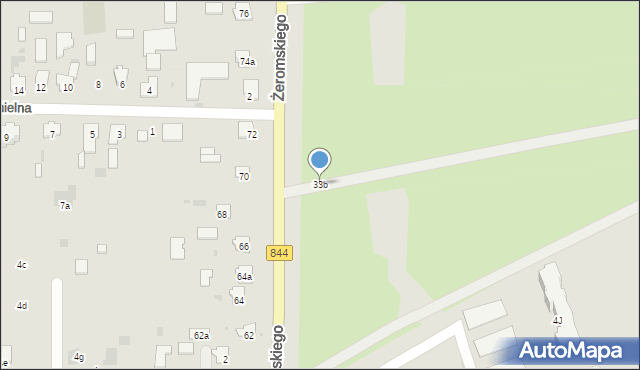 Hrubieszów, Żeromskiego Stefana, 33b, mapa Hrubieszów