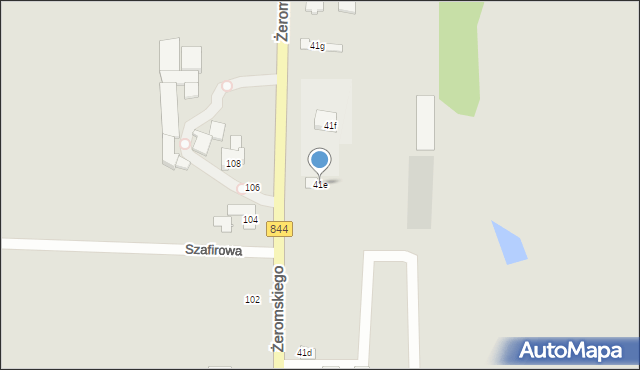 Hrubieszów, Żeromskiego Stefana, 41e, mapa Hrubieszów