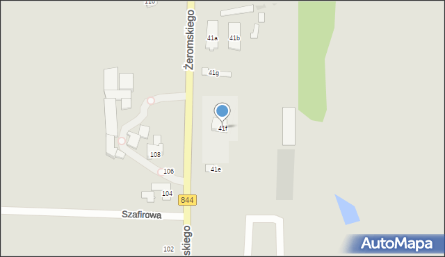 Hrubieszów, Żeromskiego Stefana, 41f, mapa Hrubieszów