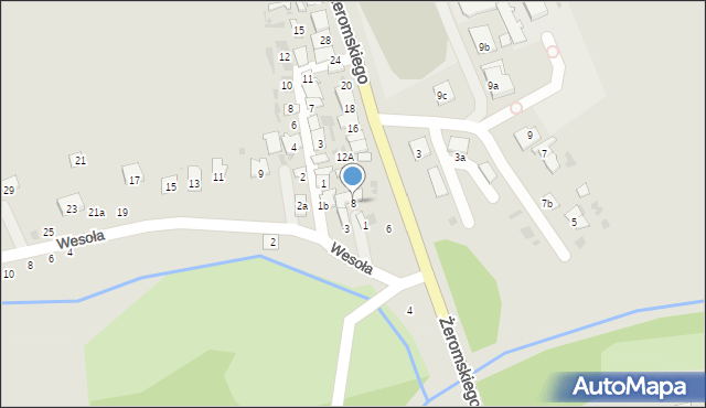 Hrubieszów, Żeromskiego Stefana, 8, mapa Hrubieszów