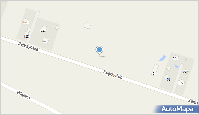 Izbica, Zegrzyńska, 58, mapa Izbica