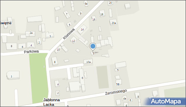 Jabłonna Lacka, Żeromskiego Stefana, 3, mapa Jabłonna Lacka