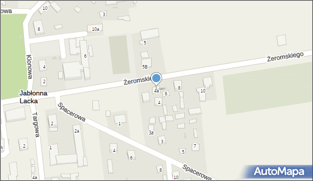 Jabłonna Lacka, Żeromskiego Stefana, 4a, mapa Jabłonna Lacka