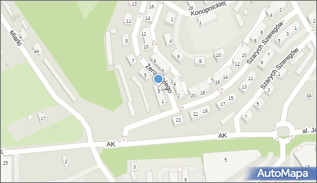 Jastrzębie-Zdrój, Żeromskiego Stefana, 3, mapa Jastrzębie-Zdrój