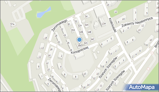 Jastrzębie-Zdrój, Żeromskiego Stefana, 30C, mapa Jastrzębie-Zdrój