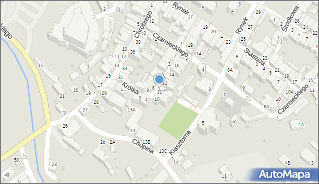 Jawor, Żeromskiego Stefana, 11, mapa Jawor