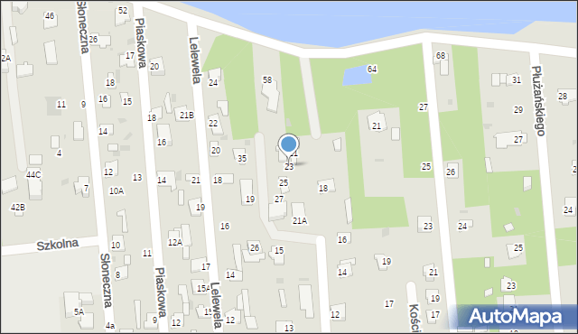 Jedlnia-Letnisko, Żerańskiego, 23, mapa Jedlnia-Letnisko