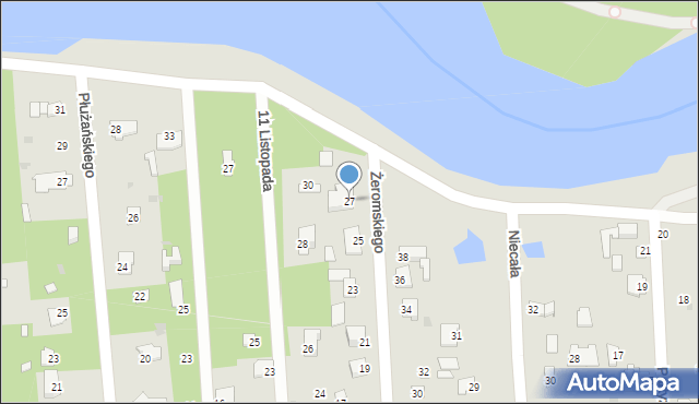 Jedlnia-Letnisko, Żeromskiego Stefana, 27, mapa Jedlnia-Letnisko