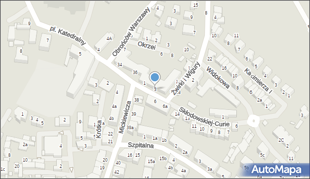 Kamień Pomorski, Żeromskiego Stefana, 3, mapa Kamień Pomorski