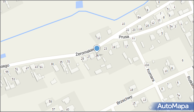 Kamyk, Żeromskiego Stefana, 25, mapa Kamyk