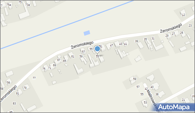 Kamyk, Żeromskiego Stefana, 53, mapa Kamyk