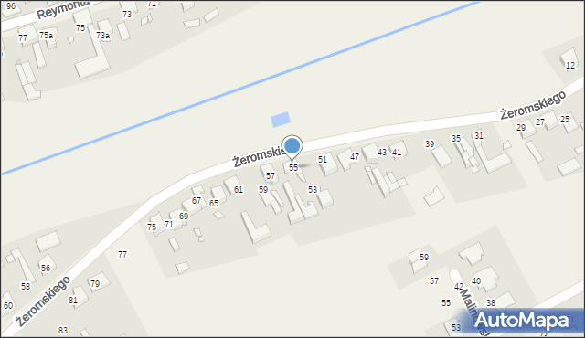 Kamyk, Żeromskiego Stefana, 55, mapa Kamyk