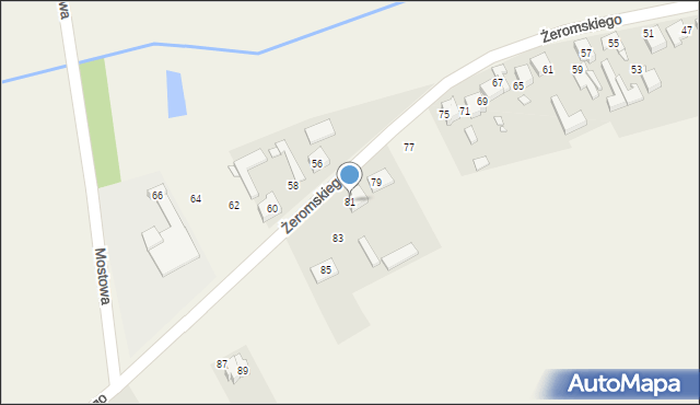 Kamyk, Żeromskiego Stefana, 81, mapa Kamyk