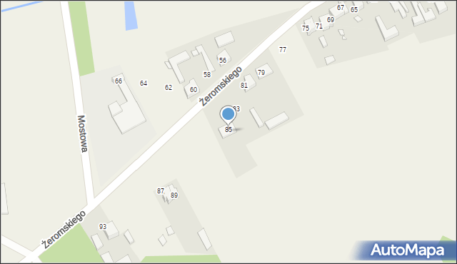 Kamyk, Żeromskiego Stefana, 91, mapa Kamyk