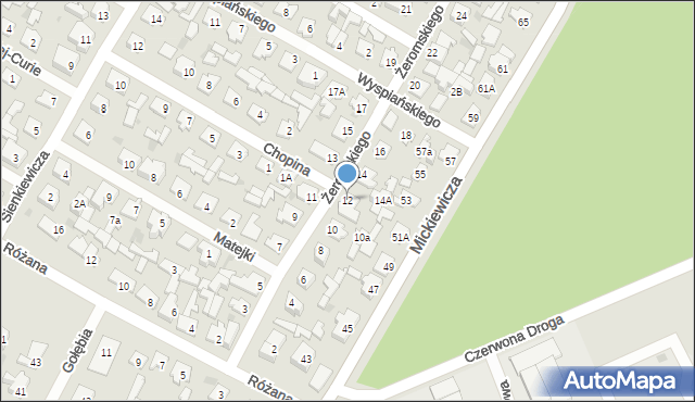Karczew, Żeromskiego Stefana, 12, mapa Karczew