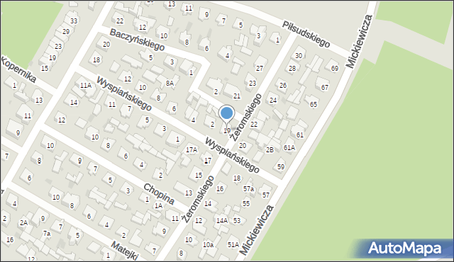 Karczew, Żeromskiego Stefana, 19, mapa Karczew