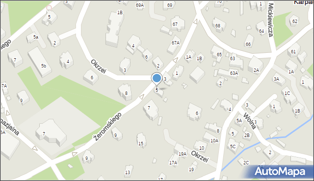 Karpacz, Żeromskiego Stefana, 5, mapa Karpacz