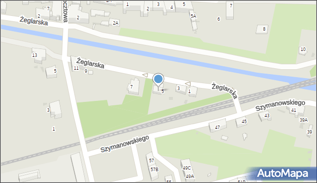 Kędzierzyn-Koźle, Żeglarska, 5A, mapa Kędzierzyna-Koźle