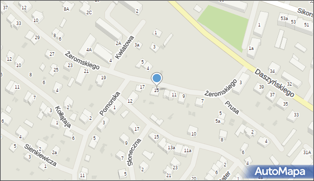 Kętrzyn, Żeromskiego Stefana, 15, mapa Kętrzyn