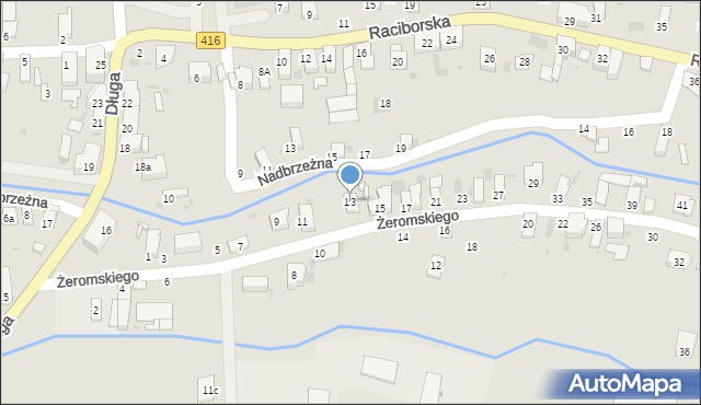 Kietrz, Żeromskiego Stefana, 13, mapa Kietrz