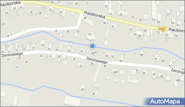 Kietrz, Żeromskiego Stefana, 43, mapa Kietrz