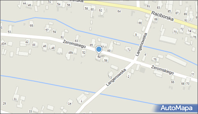 Kietrz, Żeromskiego Stefana, 54, mapa Kietrz