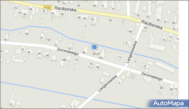 Kietrz, Żeromskiego Stefana, 67, mapa Kietrz