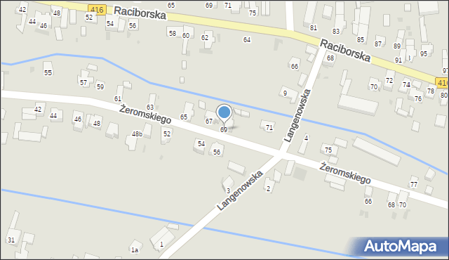 Kietrz, Żeromskiego Stefana, 69, mapa Kietrz