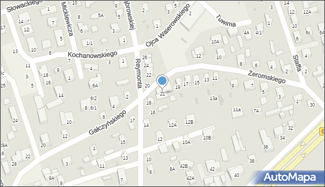 Kleosin, Żeromskiego Stefana, 21, mapa Kleosin