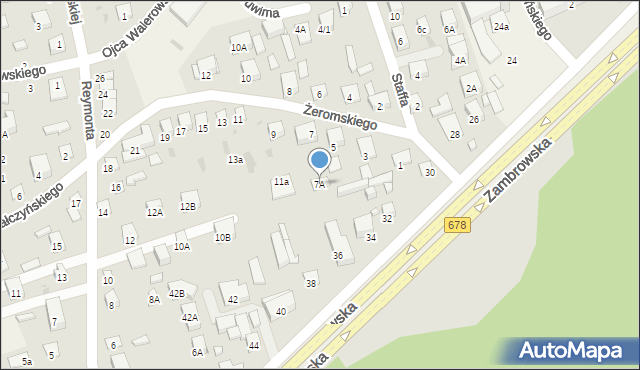 Kleosin, Żeromskiego Stefana, 7A, mapa Kleosin