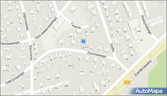 Kleosin, Żeromskiego Stefana, 8, mapa Kleosin