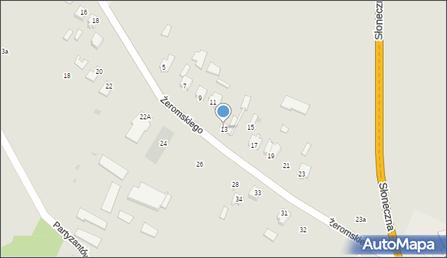 Klimontów, Żeromskiego Stefana, 13, mapa Klimontów