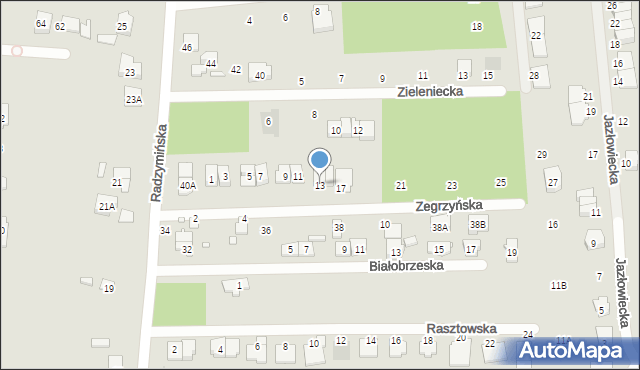 Kobyłka, Zegrzyńska, 13, mapa Kobyłka