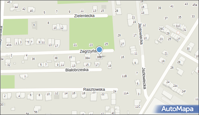 Kobyłka, Zegrzyńska, 14, mapa Kobyłka
