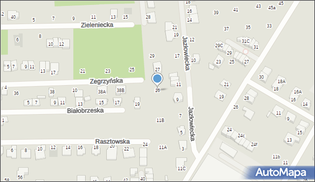 Kobyłka, Zegrzyńska, 16, mapa Kobyłka