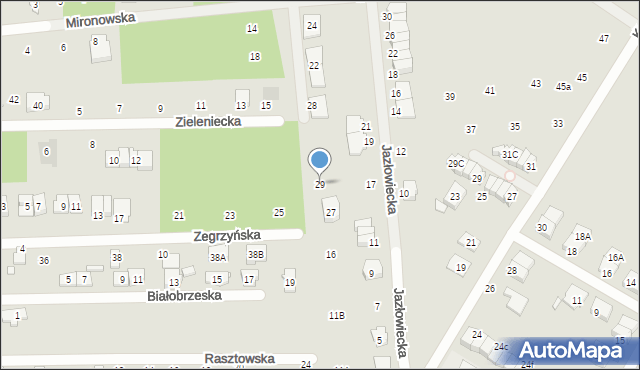 Kobyłka, Zegrzyńska, 29, mapa Kobyłka