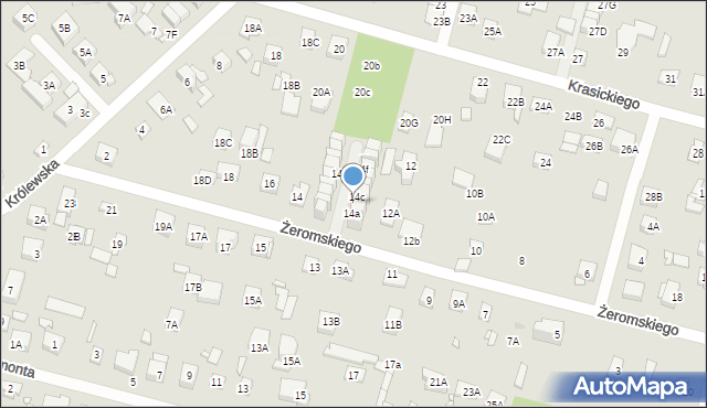 Kobyłka, Żeromskiego Stefana, 14b, mapa Kobyłka