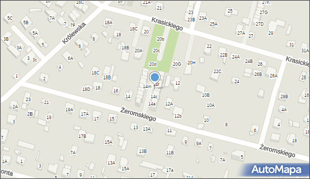 Kobyłka, Żeromskiego Stefana, 14e, mapa Kobyłka